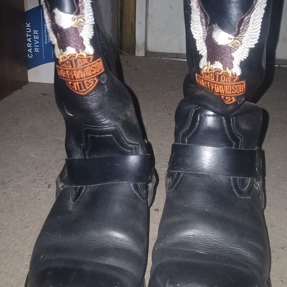 Harley-Davidson Men's Black Leather Boots